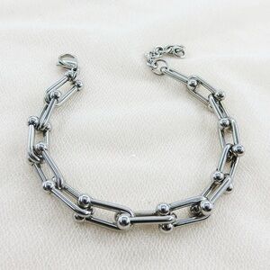Silver Hardwear U Link Bracelet